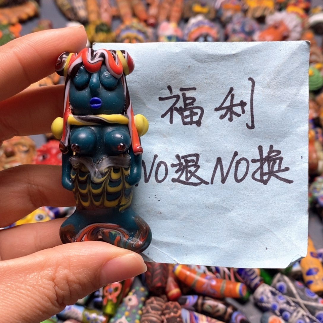 琉璃颈饰印度尼西亚美人鱼
