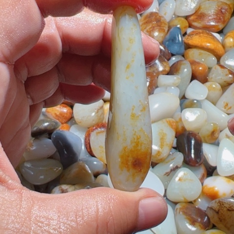 和田玉（糖玉）手链未镶嵌1*136