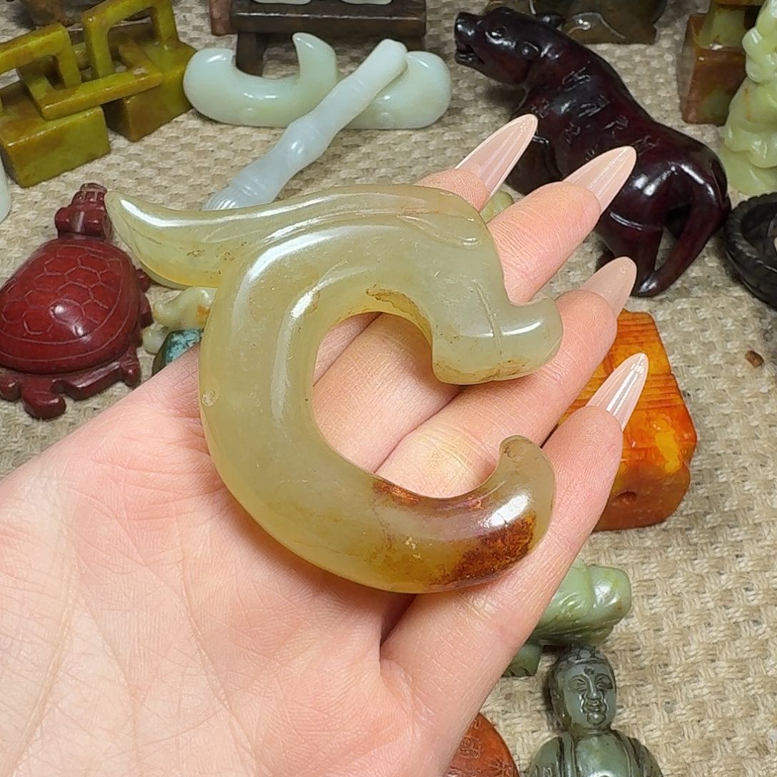 白玉菩提吊坠挂件