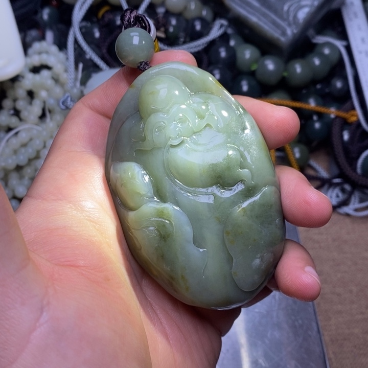 和田玉未镶嵌挂件