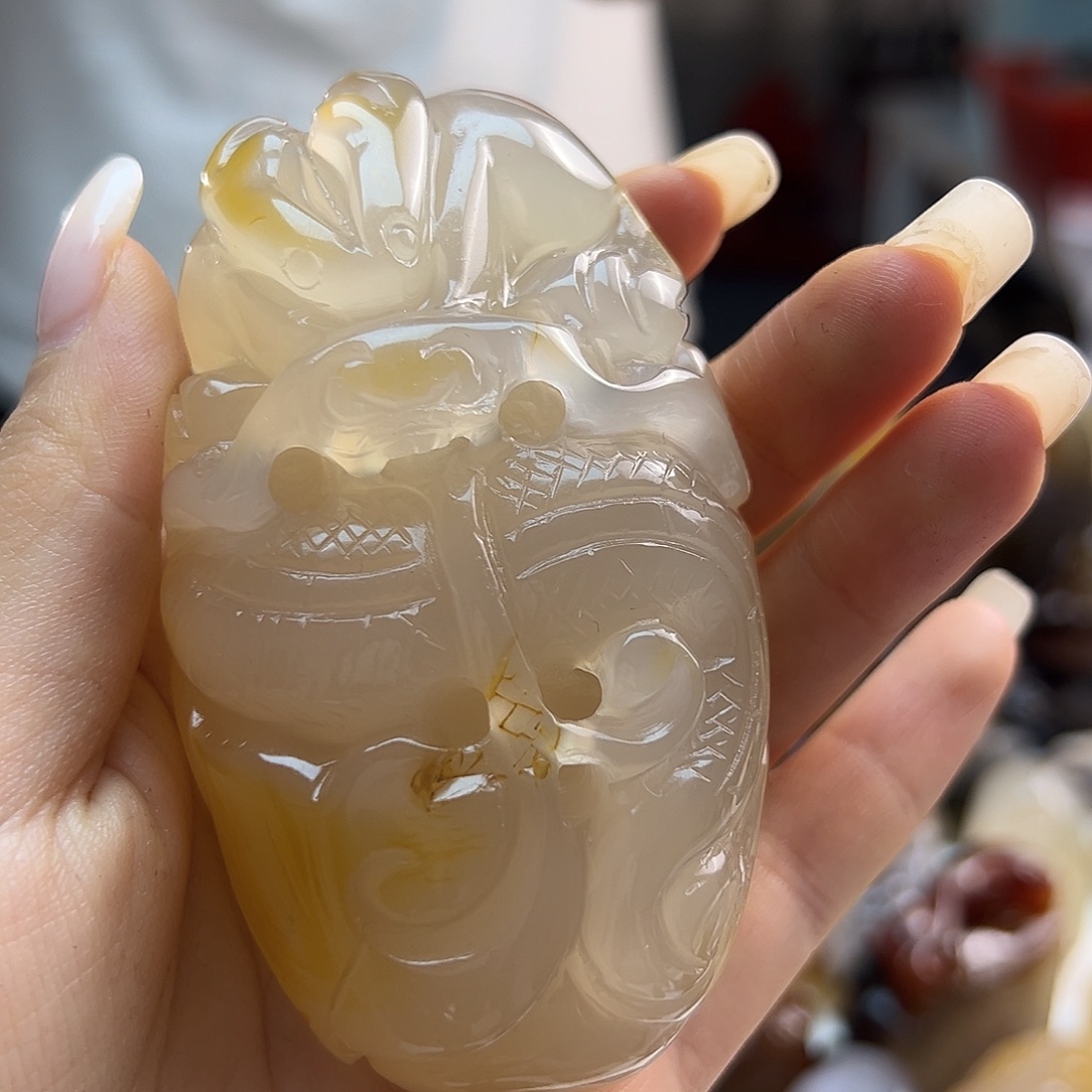 玛瑙/玉髓未镶嵌吊坠(不含链)