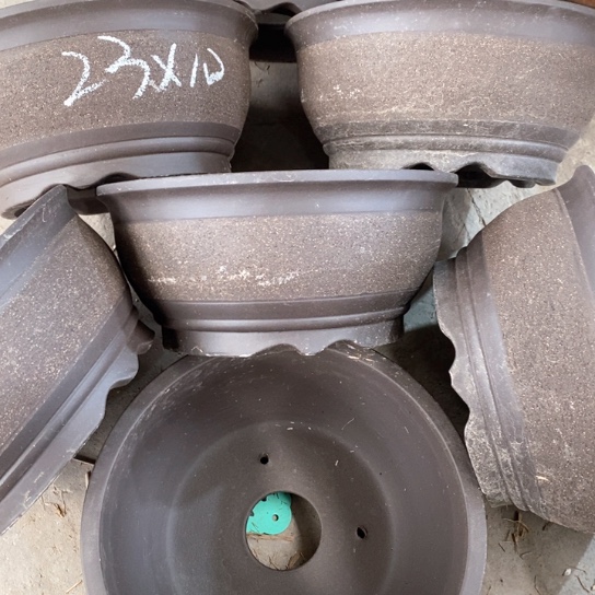 紫砂花盆100-7。23-10