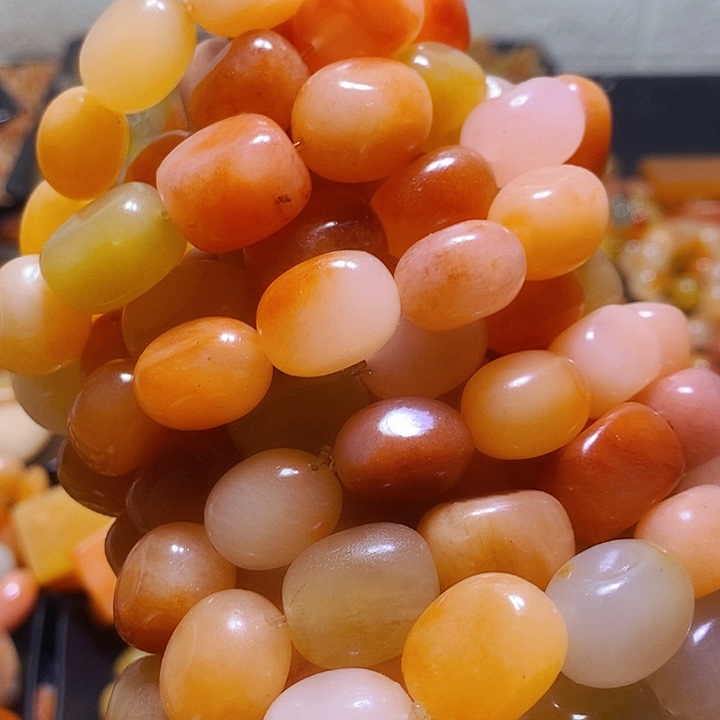 牧***风新疆金丝玉吊坠项链