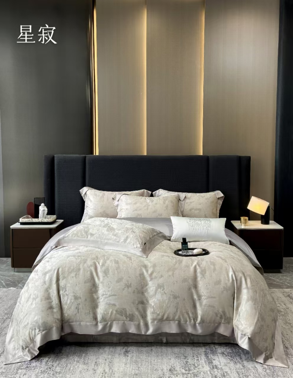 天丝棉色织提花四件套11962