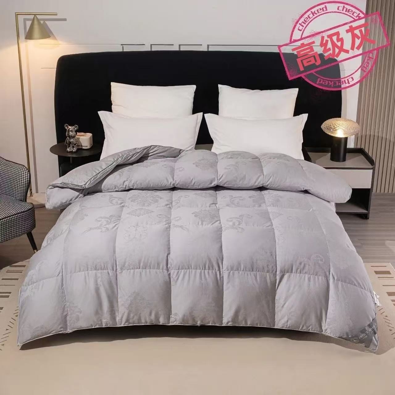 【旧羽绒服翻新羽绒被】纯棉提花加厚秋冬羽绒被