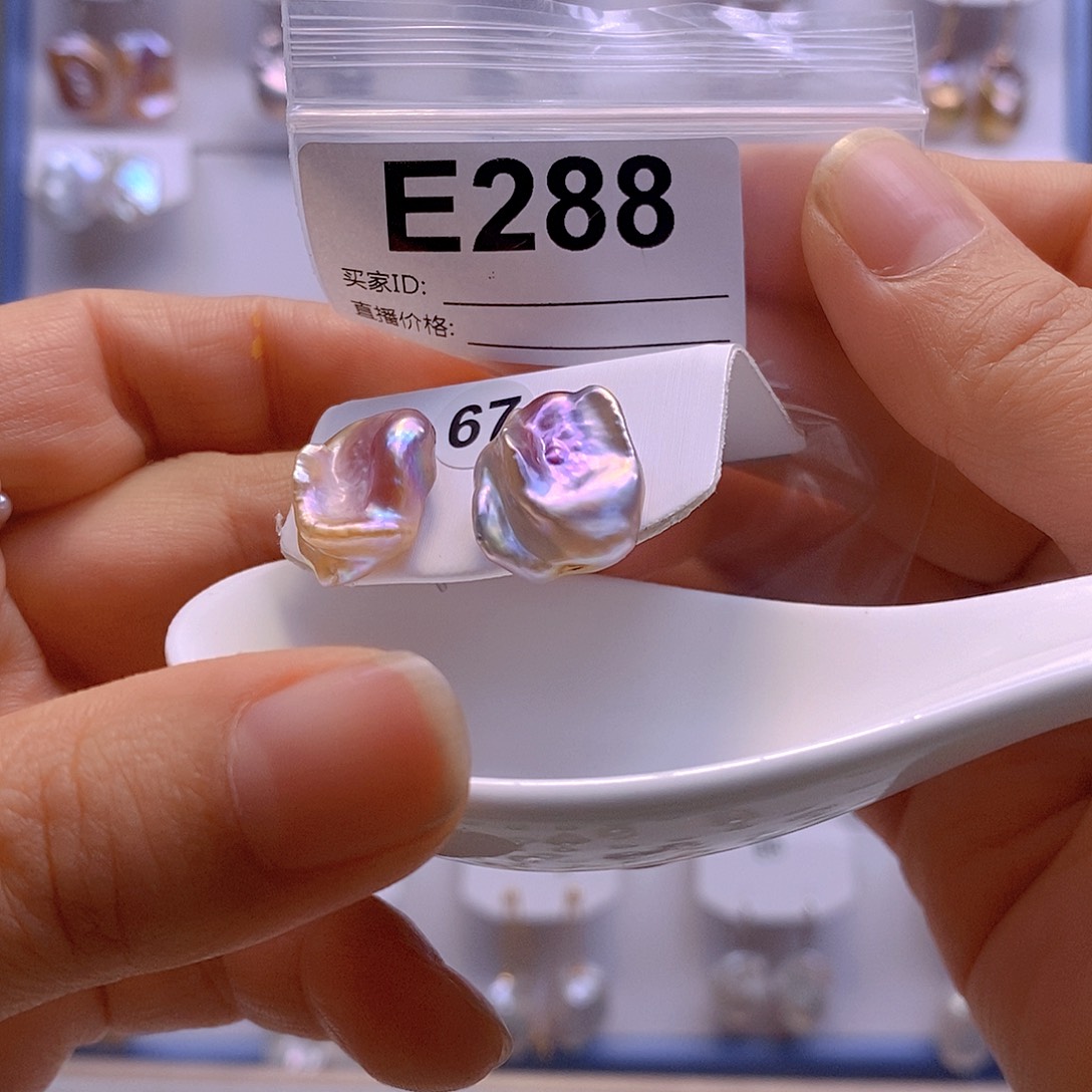 淡水珍珠耳饰银S925镶嵌