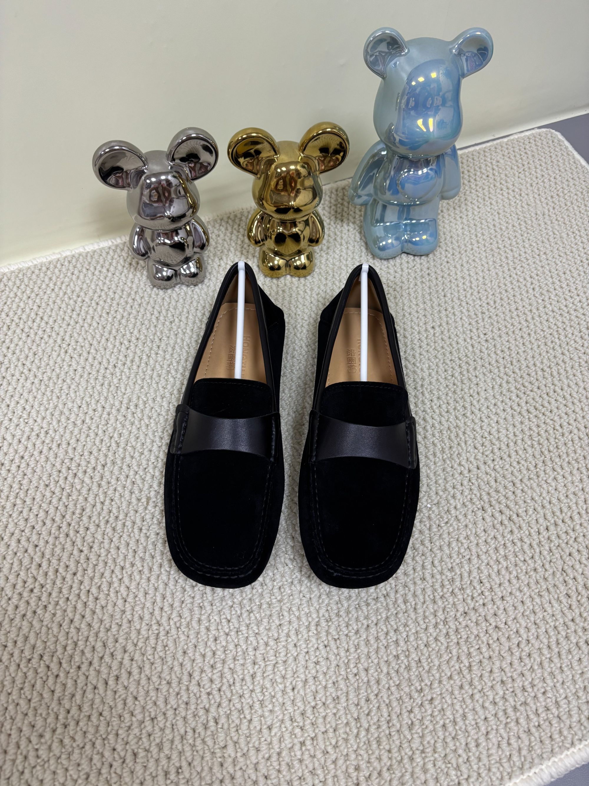 真皮男款豆豆鞋舒适百搭软底软面透气平底乐福鞋男士四季款豆豆鞋