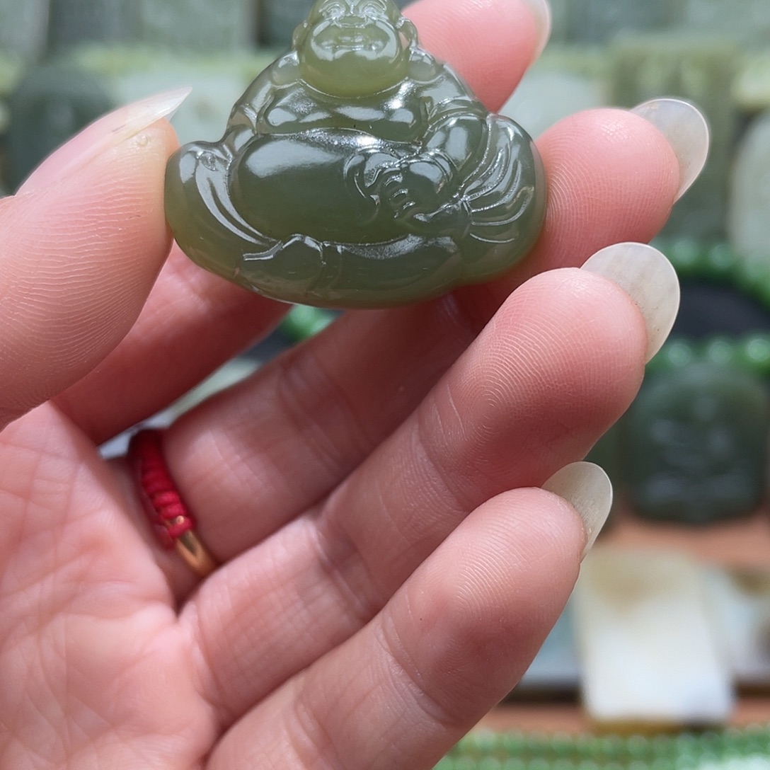 和田玉未镶嵌吊坠(不含链)