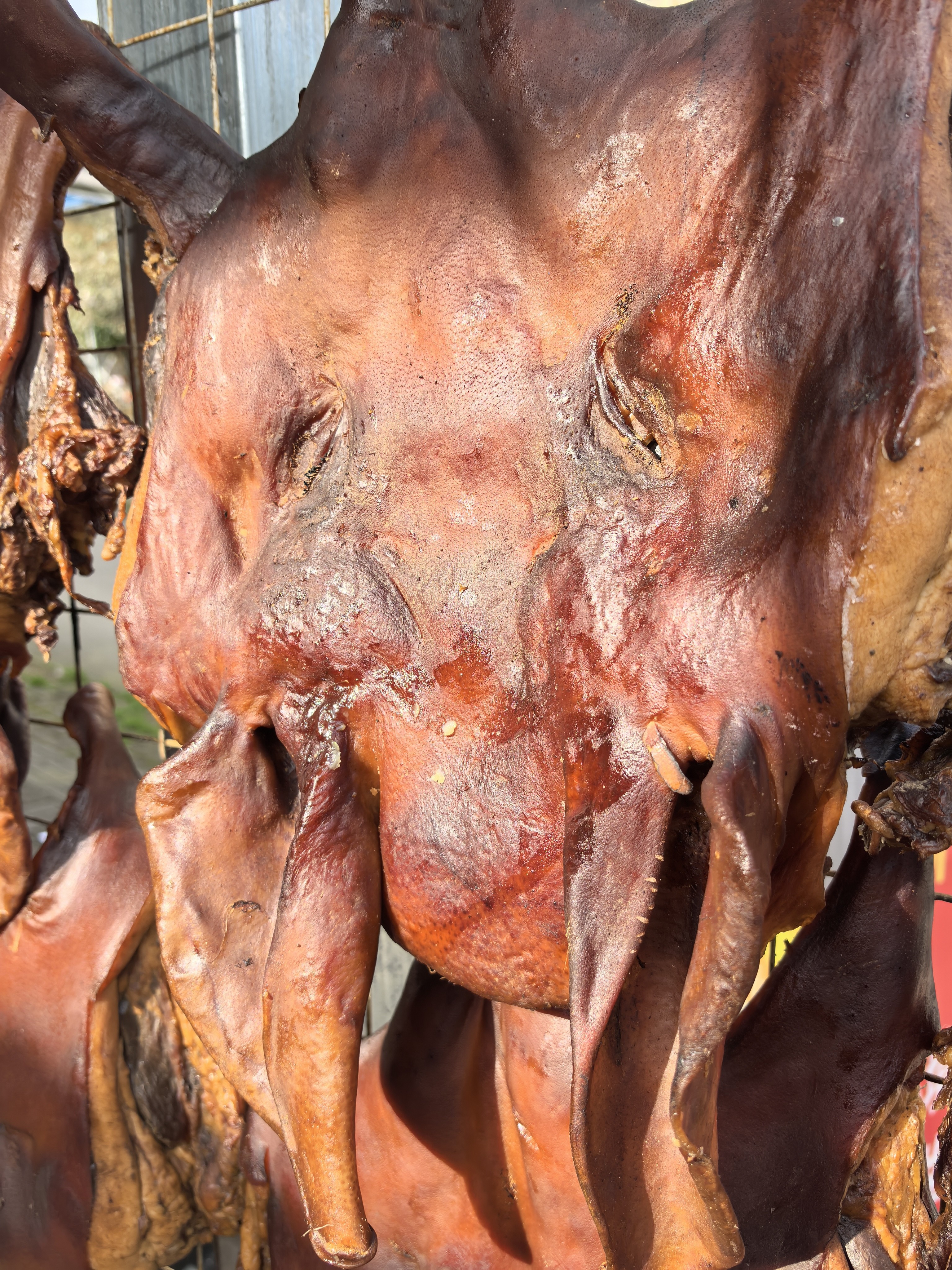 老北川唐妹腊肉—农家土猪头现称