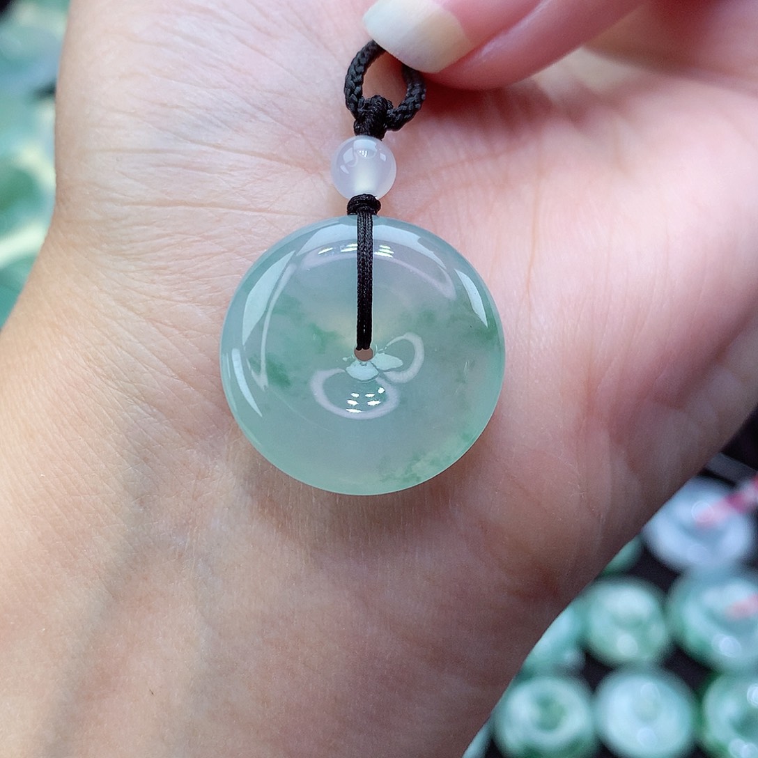 翡翠颈饰未镶嵌33尺寸21.8-5.7