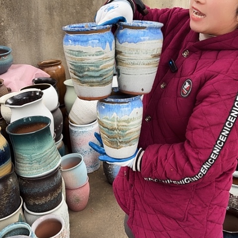 口14高20瑕疵盆瑕 