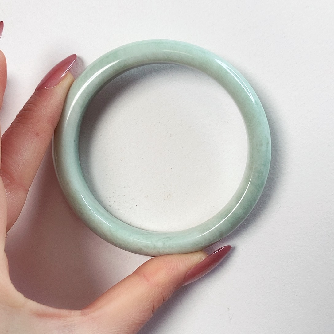 蓝田玉（蛇纹石化大理石玉）手镯未镶嵌