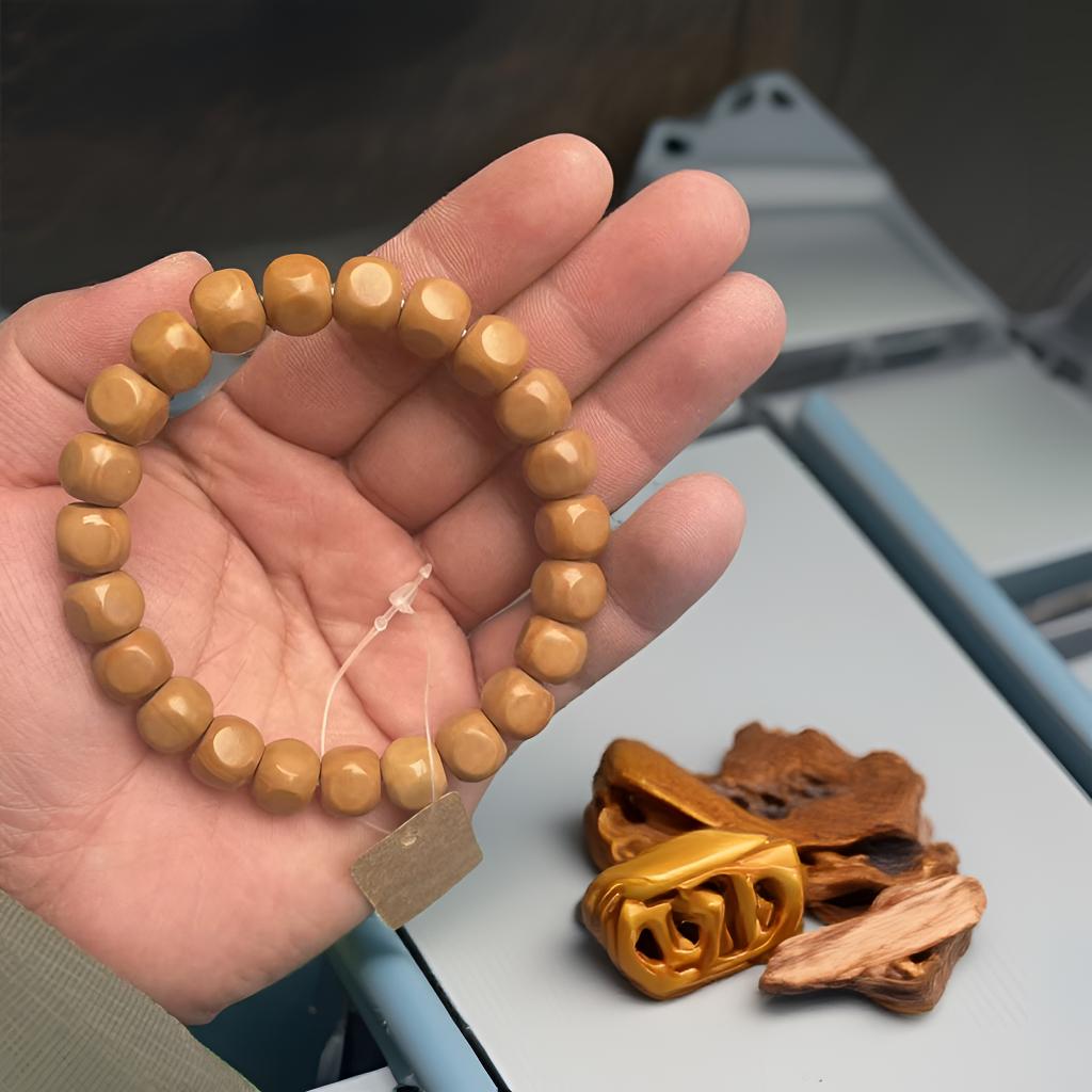 10+猴头核桃小六方文玩手串原皮无泡单圈珠可随身盘玩