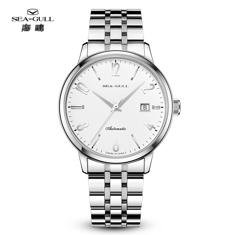 海鸥手表 商务自动机械表国民系列男士全自动机械腕表小钢炮6176