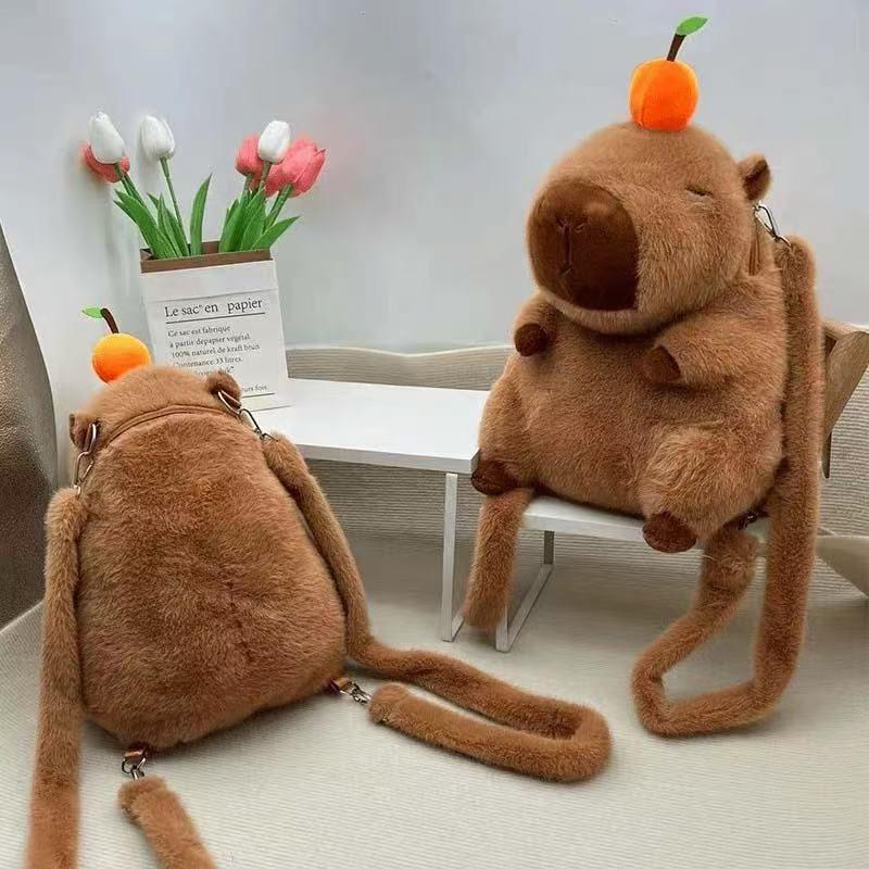 可爱卡皮巴拉双肩背包一个 破损可补发