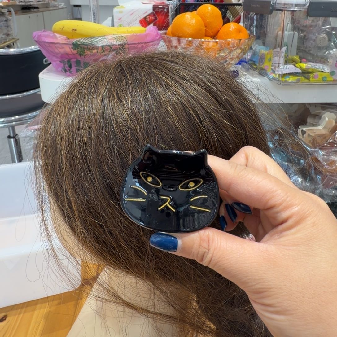 非金属猫咪黑色小抓夹