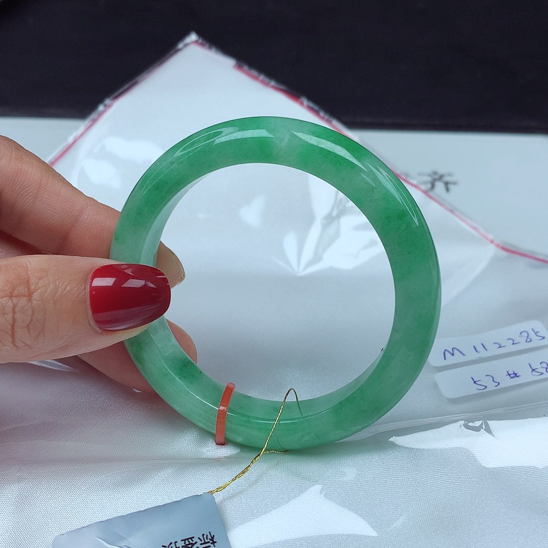 翡翠未镶嵌手镯53圈2285