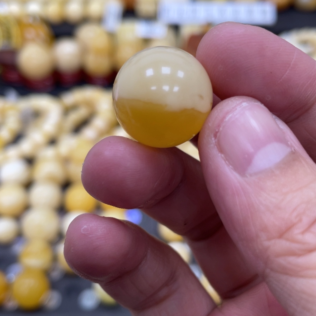 琥珀珠宝奇石未镶嵌17.6mm