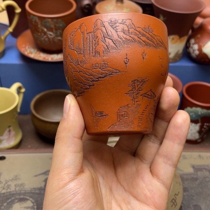 紫砂茶杯紫砂主人杯