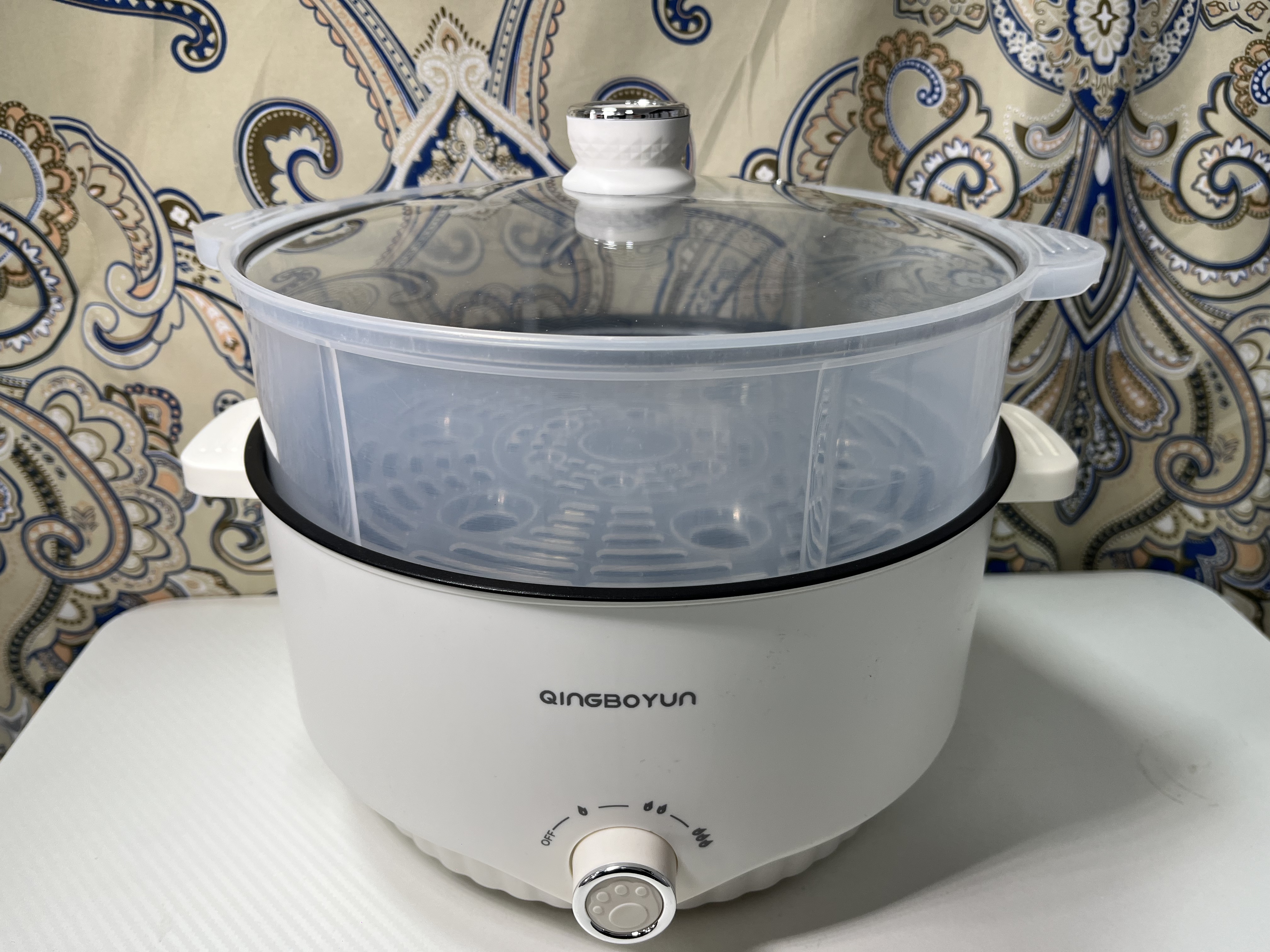 6升的电汤锅火锅专用锅，一次煮饭炒菜，一次够4-5个人吃