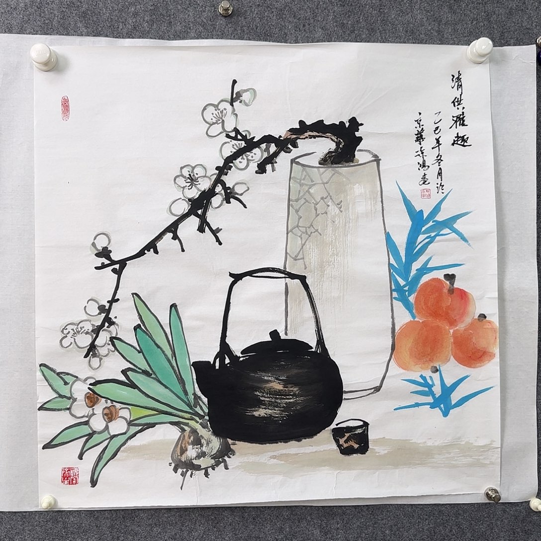 国画徐鸿花鸟4平尺