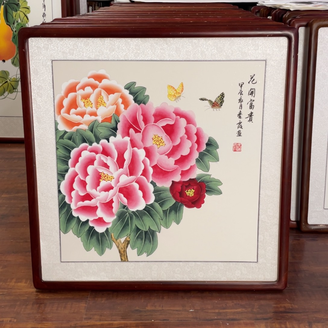 国画带框尺寸63*63厘米