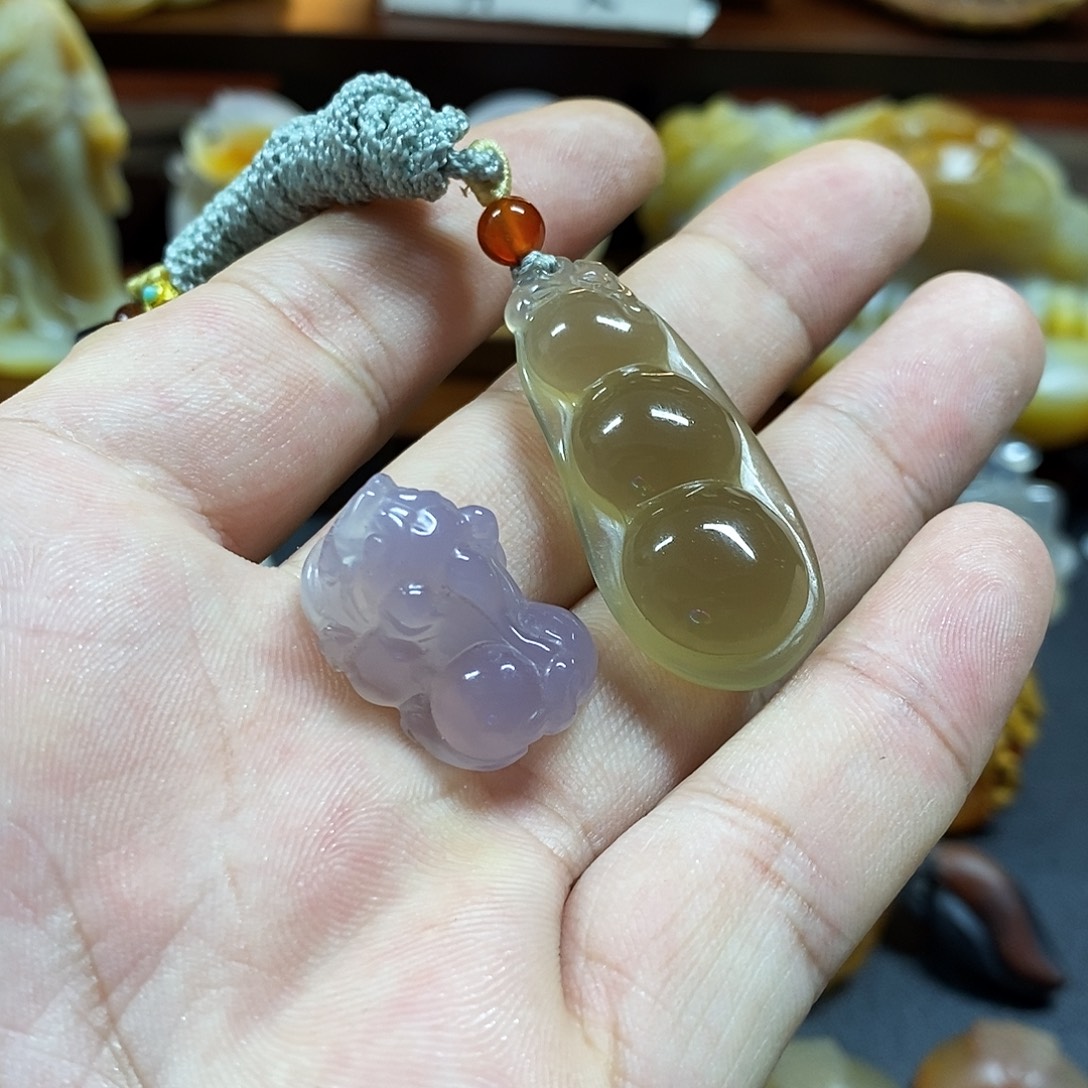 精***君玛瑙/玉髓未镶嵌颈饰