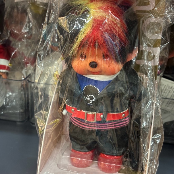 【小白】monchhichi杀马特摇滚男孩公仔。所见所得no退no换