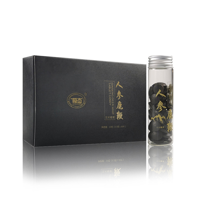 极态人参鹿鞭压片糖果60片男性滋补食品人参鹿鞭片