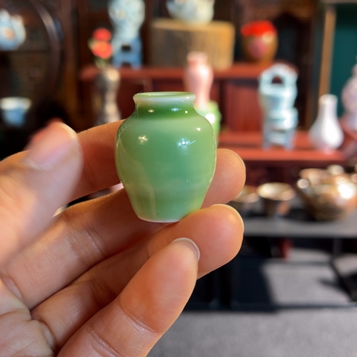 摆件微陶老王迷你花瓶