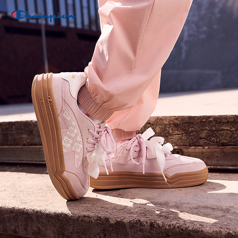 Champion冠军男女大小童26春夏新款经典双鞋带运动板鞋26SST37