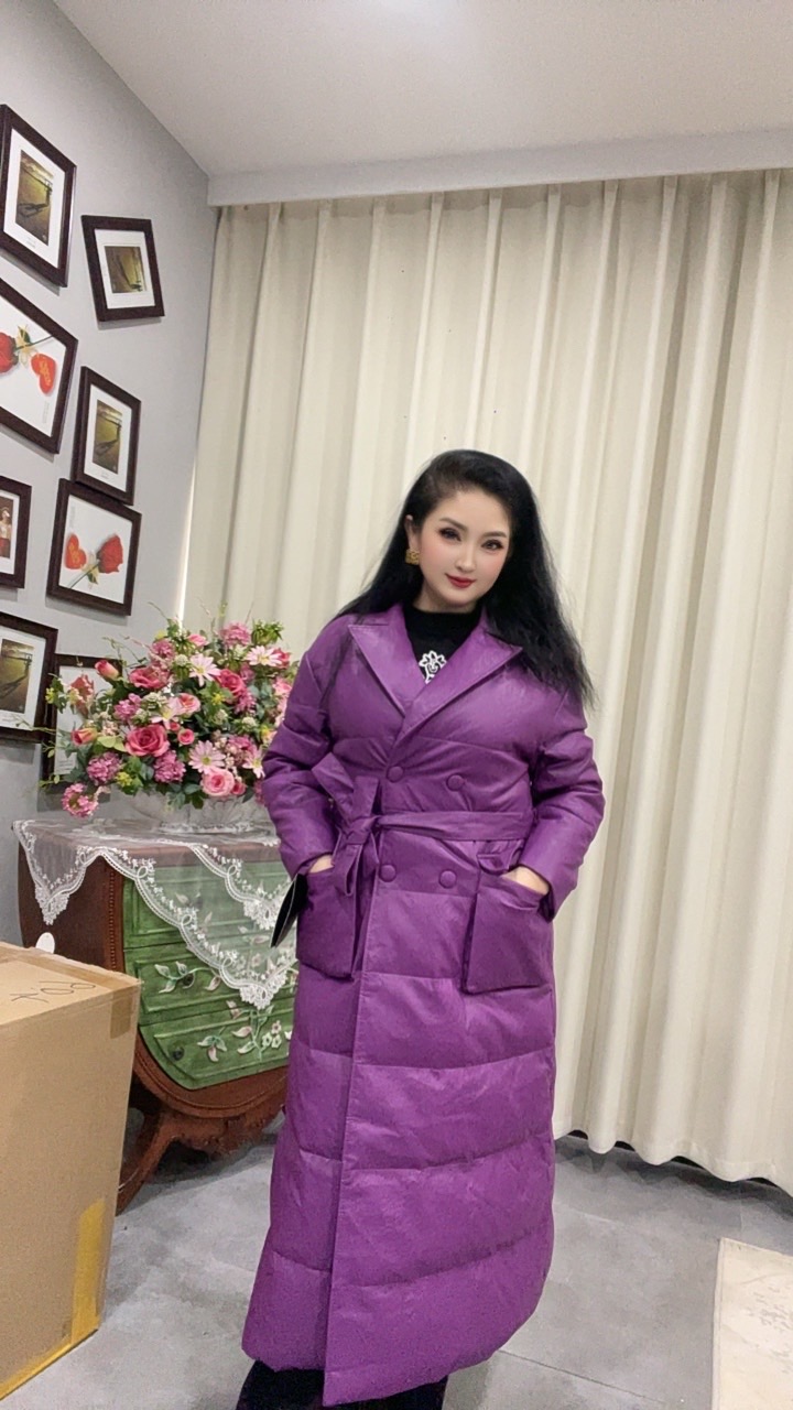 2025年手工皮鹅绒羽绒大衣特保暖