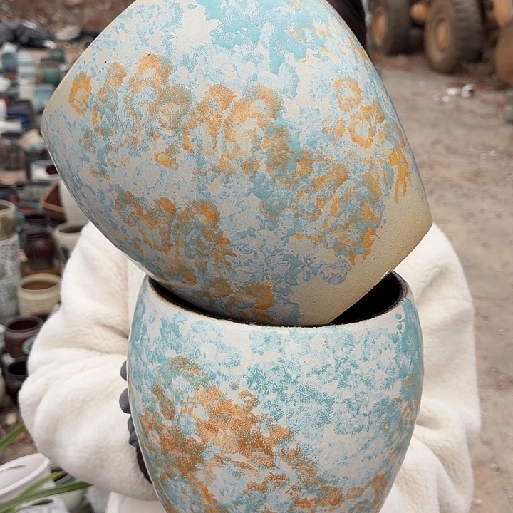 口18高20两个花盆