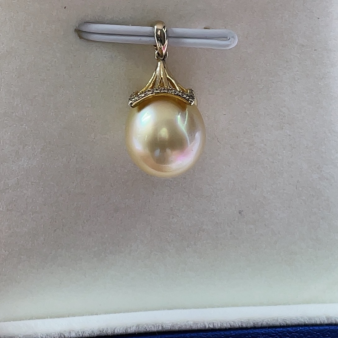 海水珍珠颈饰银S925镶嵌