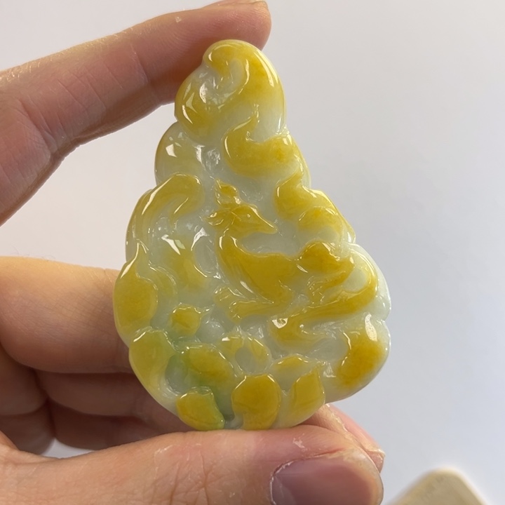 翡翠吊坠(赠链)未镶嵌代编织