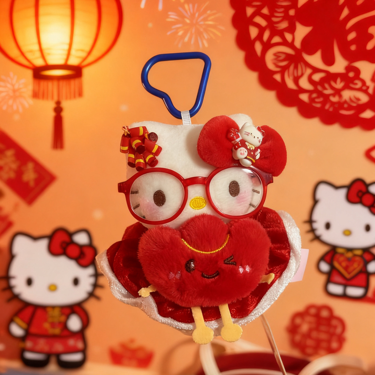 正版hello kitty包包挂件新年小元宝甜美可爱节日礼物甜美包挂饰