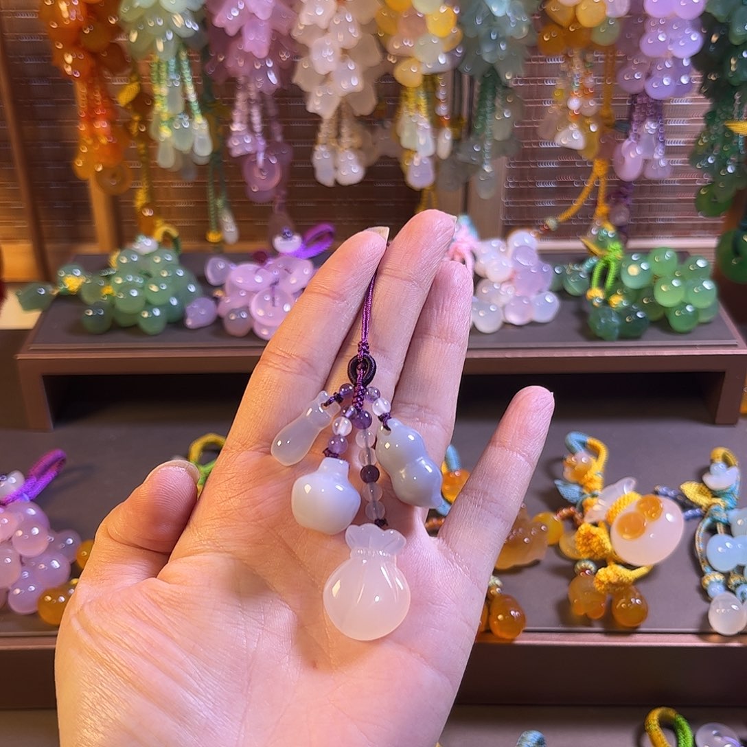 ༺***࿐玛瑙/玉髓未镶嵌车挂福利款手机链