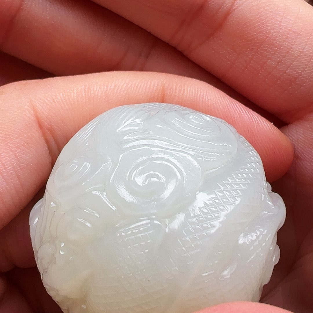 和田玉未镶嵌颈饰阿*