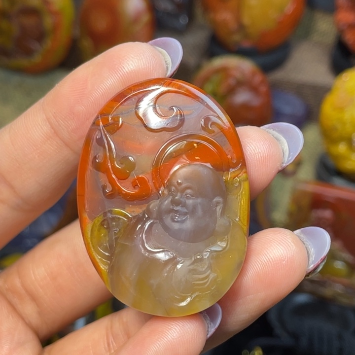 玛瑙/玉髓未镶嵌珠宝奇石北票佛公