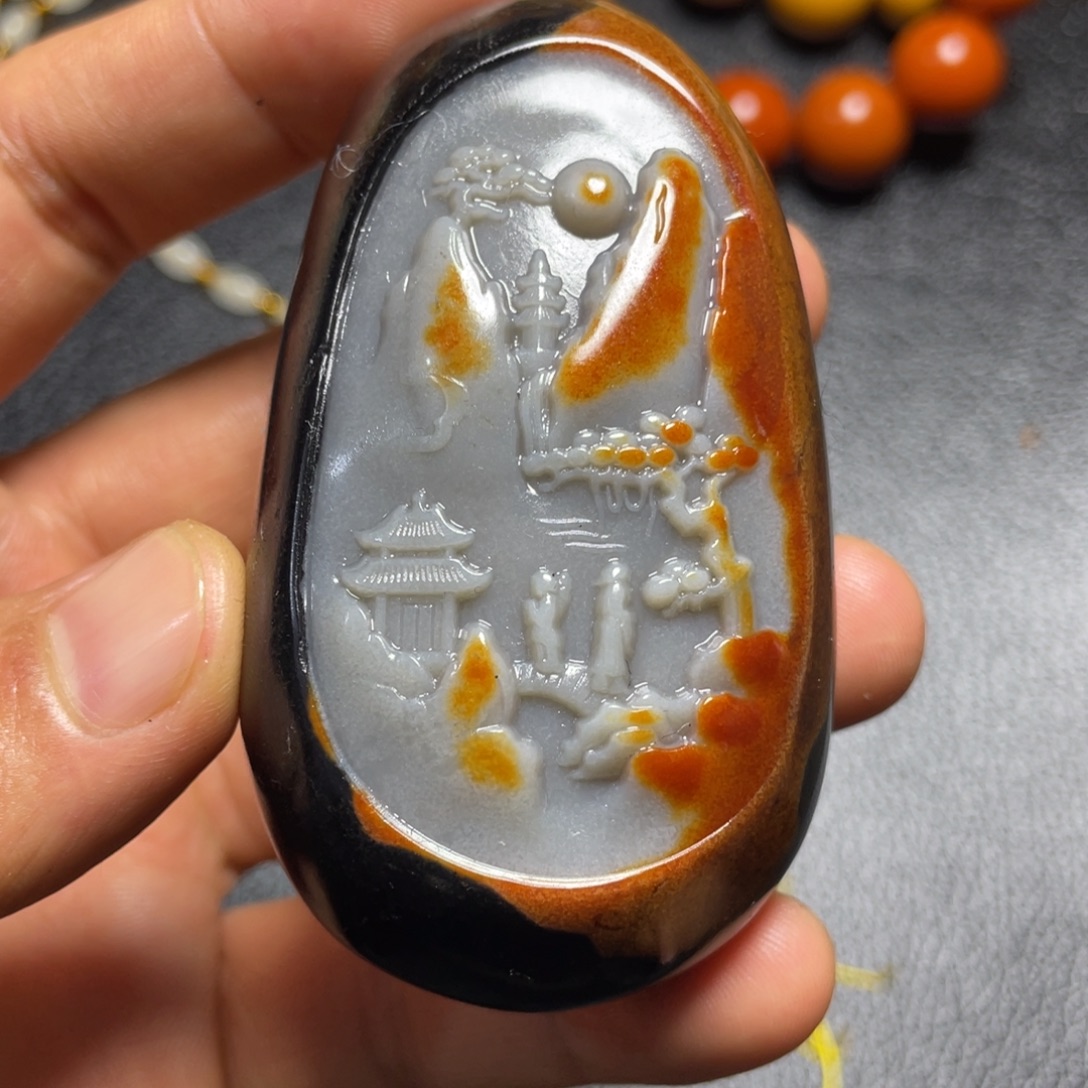 和田玉未镶嵌颈饰