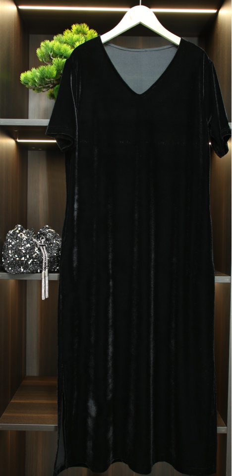 （雪姐推荐）国风新中式丝绒长裙