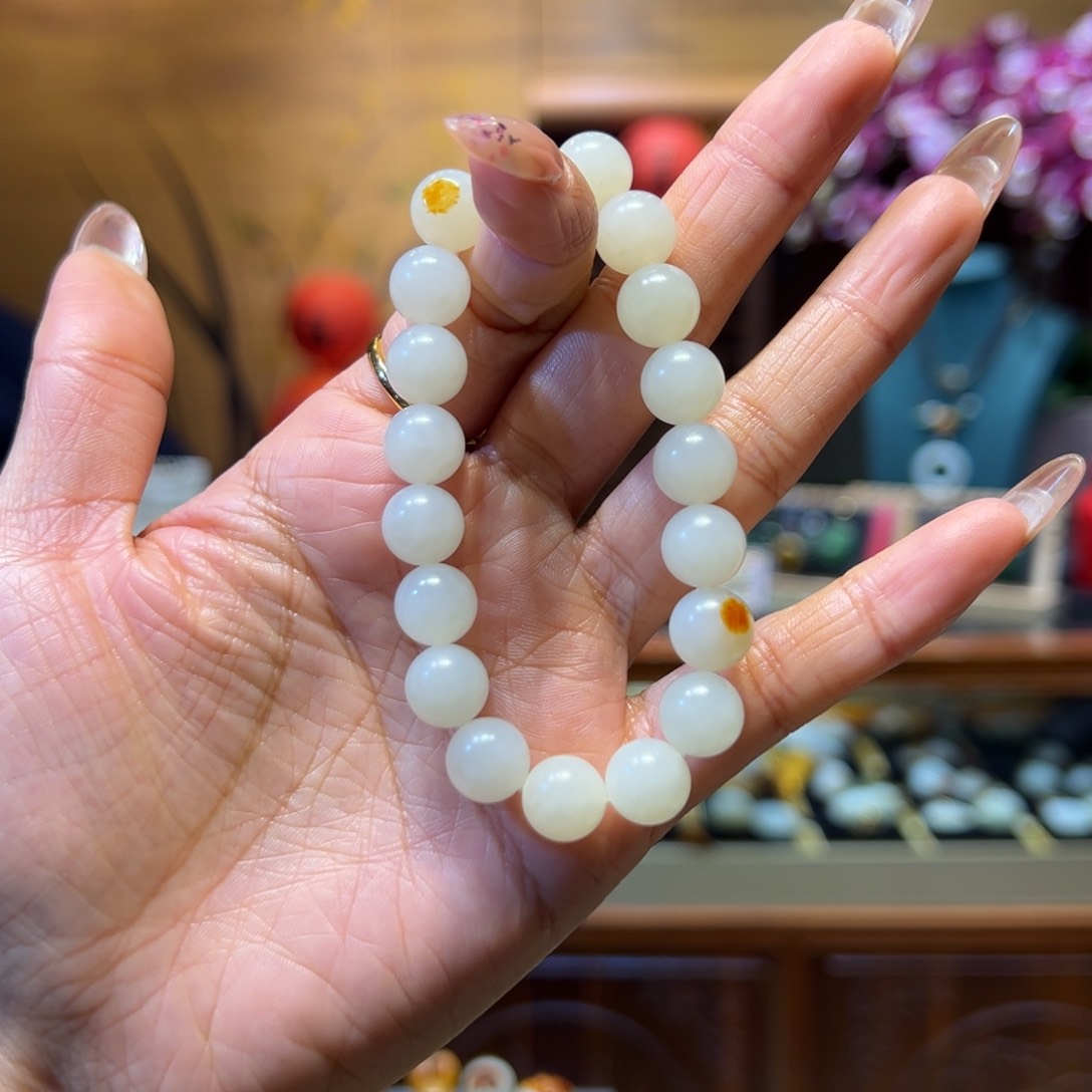 和田玉手链未镶嵌10