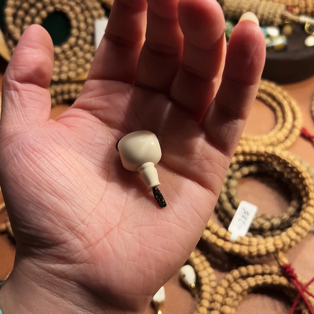 云***墨吊坠柏香籽/百香籽猛犸三通配饰