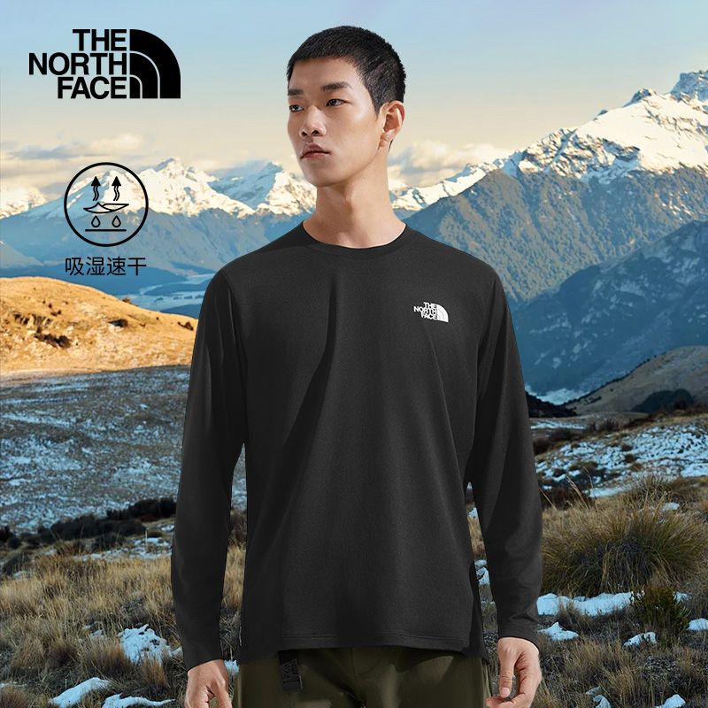 THE NORTH FACE/北面男长袖T恤25春夏新款户外运动亲肤舒适|8DG5