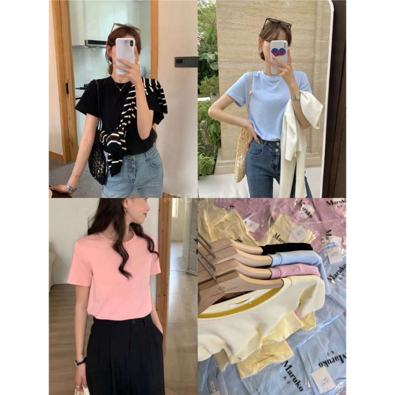 丸子 【 高弹净版短袖T 】