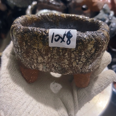 粗陶花盆手工花盆制作