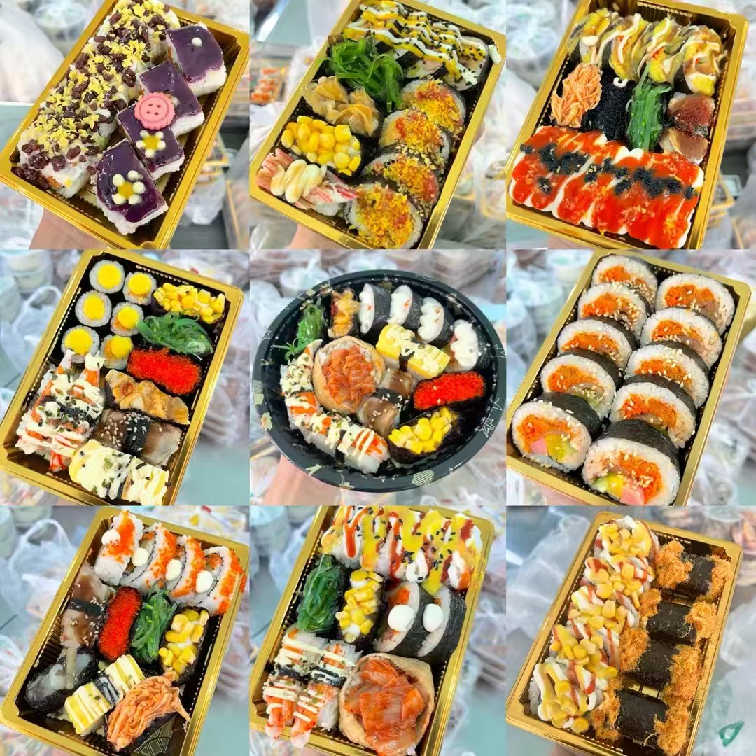 吴忠小吃寿司三拼组合