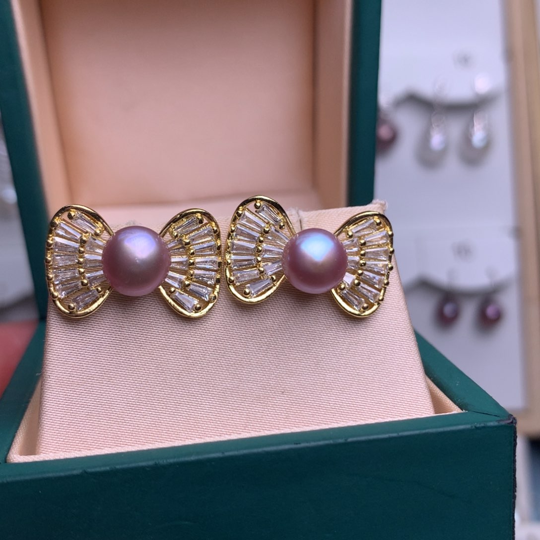 未镶嵌耳饰淡水珍珠