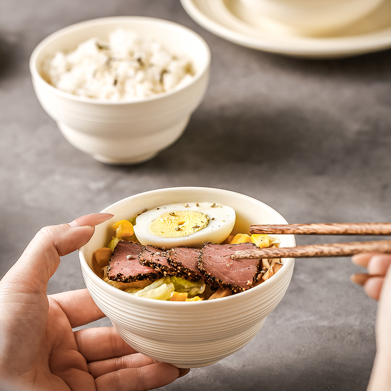 日式饭碗家用面碗2025新款小碗米饭碗高颜值陶瓷碗个人专用吃饭碗