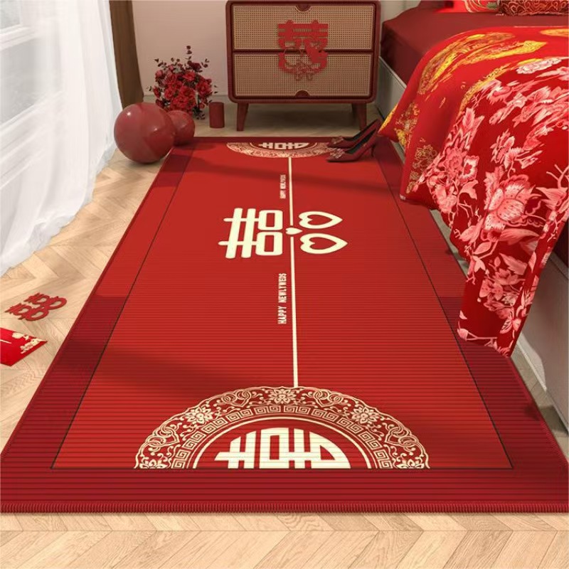 【尺寸：70x200】F045--金钻绒地毯-床边-结婚地毯-实物以直播间为准